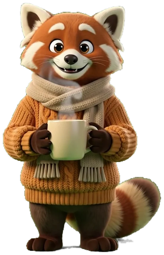 Kuma, un panda roux
